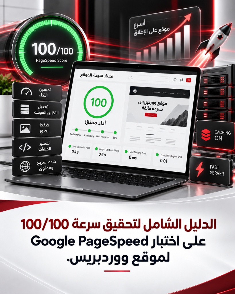 الدليل الشامل لتحقيق سرعة 100/100 على اختبار Google PageSpeed لموقع ووردبريس