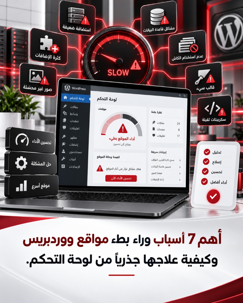 أهم 7 أسباب وراء بطء مواقع ووردبريس وكيفية علاجها جذرياً من لوحة التحكم