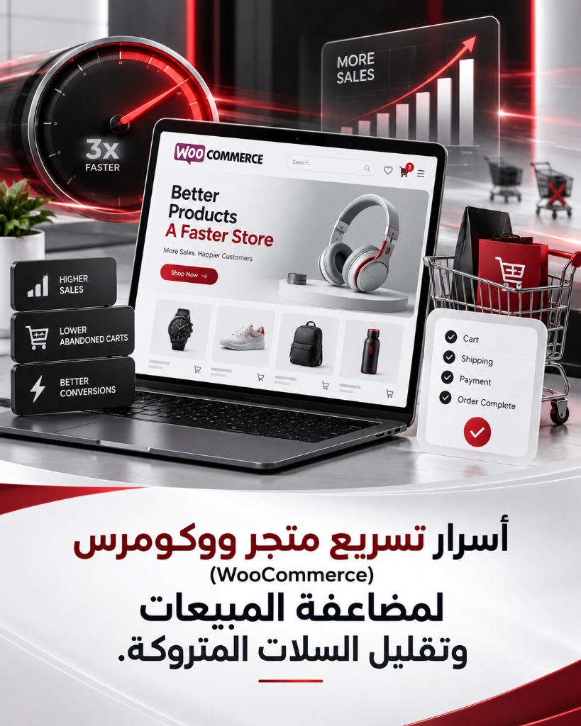 أسرار تسريع متجر ووكومرس (WooCommerce) لمضاعفة المبيعات وتقليل السلات المتروكة