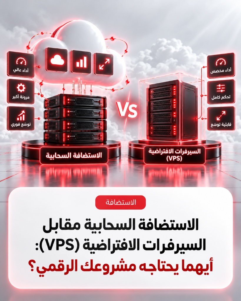 الاستضافة السحابية مقابل السيرفرات الافتراضية (VPS): أيهما يحتاجه مشروعك الرقمي؟