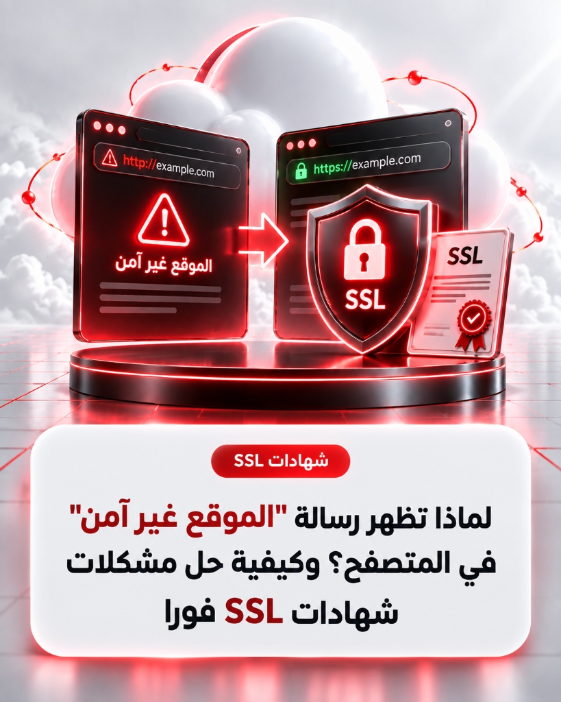 لماذا تظهر رسالة الموقع غير آمن في المتصفح؟ وكيفية حل مشكلات شهادات SSL فوراً