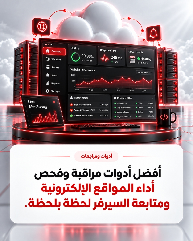 أفضل أدوات مراقبة وفحص أداء المواقع الإلكترونية ومتابعة السيرفر لحظة بلحظة